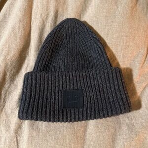 Acne Studios Dark Gray wool Beanie